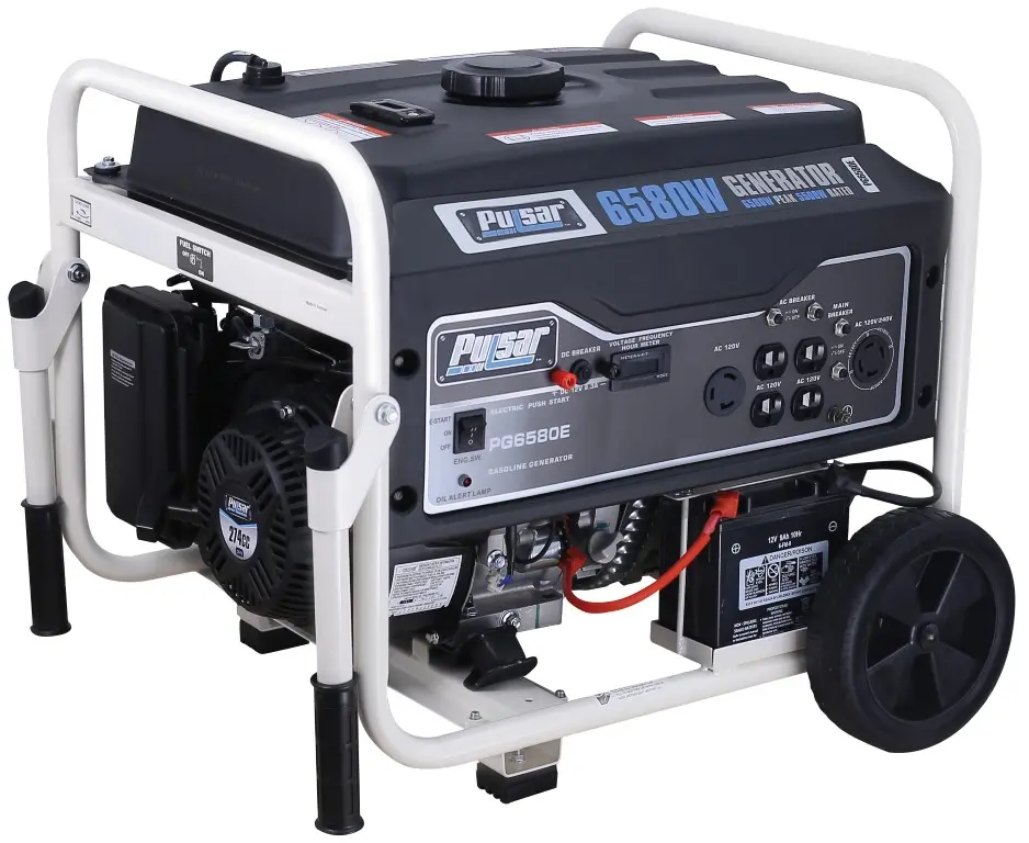 Generador Electrico, Pulsar PG6580E, 6580w